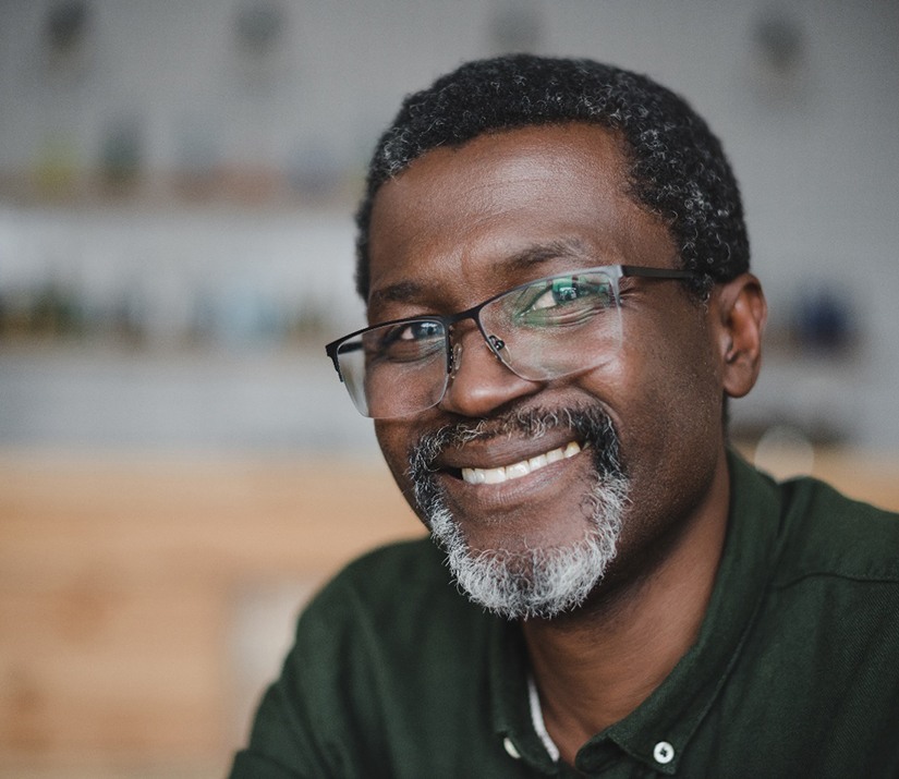 Man smiling after seeing a Delta Dental dentist in Brookfield